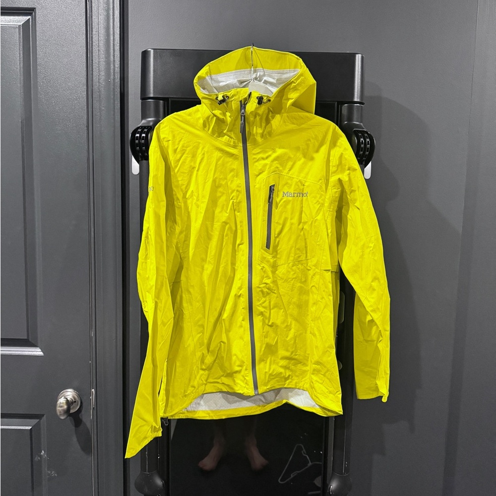 Marmot Essence Neon Yellow Packable Rain Jacket